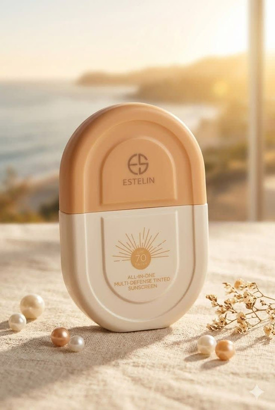 ضد آفتاب رنگی استلین SPF 70 (مناسب پوست نرمال مختلط چرب)